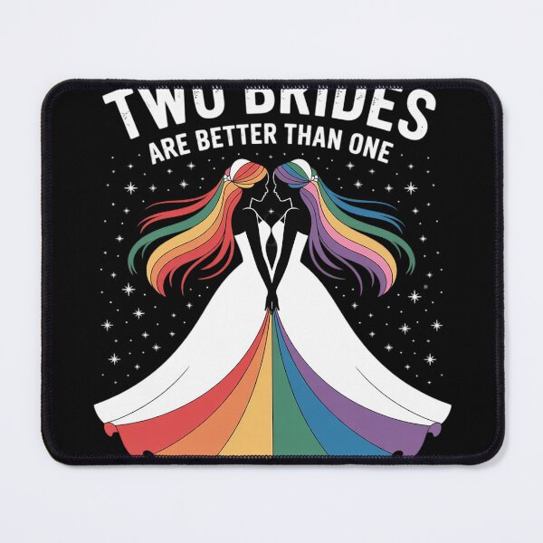 Item preview, Two Brides are Better Than One Gay Lesbian Pride designed and sold by KotexTemu.