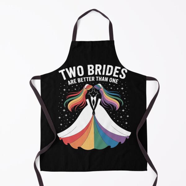 Item preview, Two Brides are Better Than One Gay Lesbian Pride designed and sold by KotexTemu.