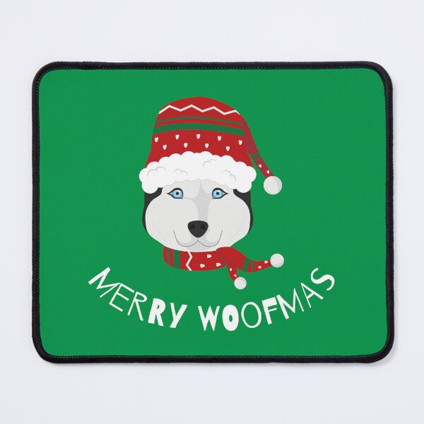 Item preview, Merry Woofmas | Husky | White designed and sold by annemyne.
