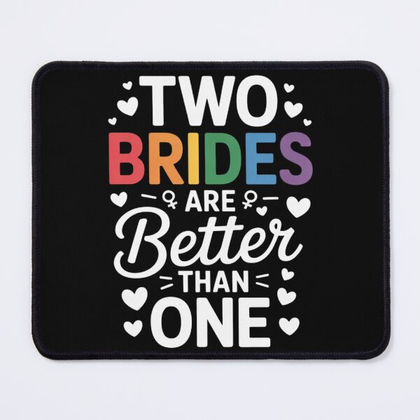 Item preview, Two Brides Are Better Than One Lesbian Pride LGBT 1 designed and sold by KotexTemu.