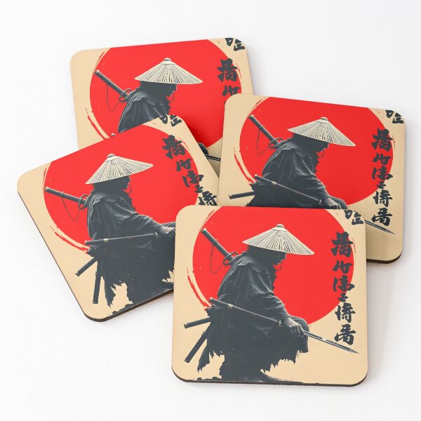 Item preview, Solitary Ronin Warrior Beneath the Rising Sun designed and sold by RadishWerks.