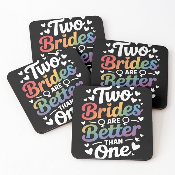Item preview, Two Brides Are Better Than One Lesbian Pride LGBT designed and sold by KotexTemu.
