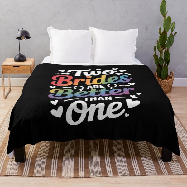 Item preview, Two Brides Are Better Than One Lesbian Pride LGBT designed and sold by KotexTemu.