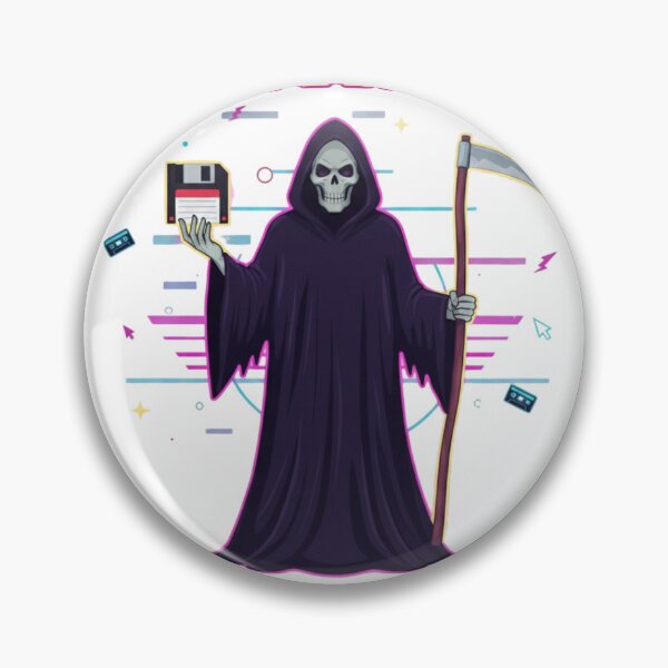 Item preview, Save Your Soul: Floppy Disk Grim Reaper designed and sold by FusionOfTrends.