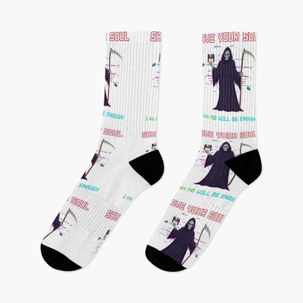 Item preview, Save Your Soul: Floppy Disk Grim Reaper designed and sold by FusionOfTrends.