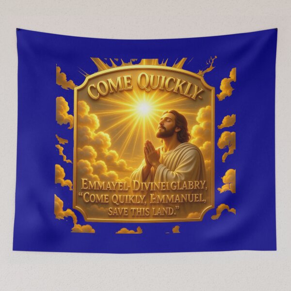 Item preview, “Come Quickly, Emmanuel – 3D Prayer Label” Design, designed and sold by PaintMeWorld.