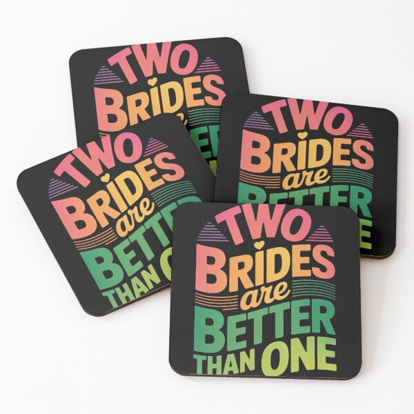 Item preview, Two Brides Are Better Than One Lesbian Wedding LGBT designed and sold by KotexTemu.