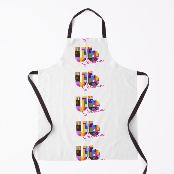 Item preview, Ub, Serbia, Vibrant Abstract City Typography Art designed and sold by Wanderful-roads.