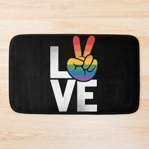 Item preview, Love Win Rainbow Peace Sign Pride Lesbian Gay LGBTQ designed and sold by KotexTemu.