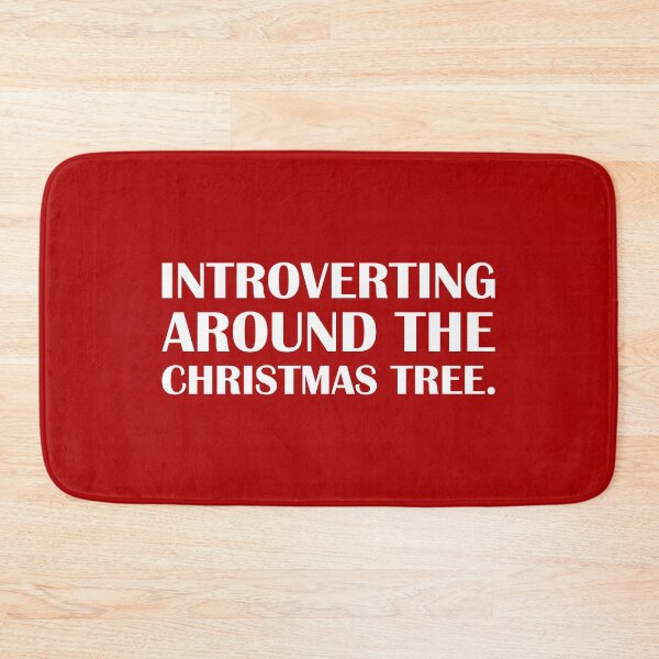 Item preview, Introverting Around the Christmas Tree – Red Edition / Introvert Joke Funny T-Shirt Label designed and sold by introvertvibes.