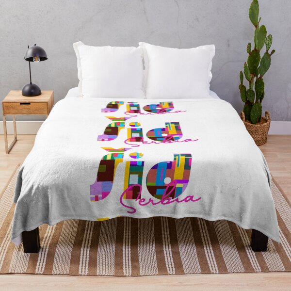 Item preview, Šid, Serbia, Vibrant Abstract City Typography Art designed and sold by Wanderful-roads.