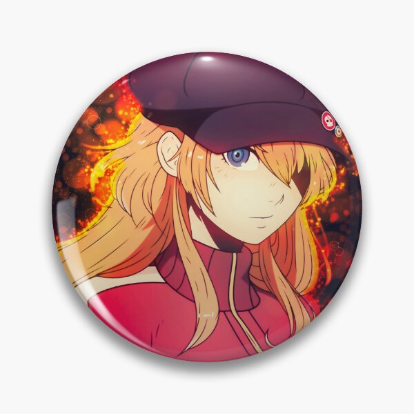 Item preview, Fiery Spirit Asuka Langley Soryu Neon Genesis Evangelion Bold Flame Energy designed and sold by thedarvills.