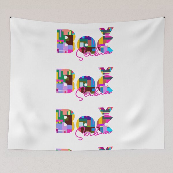 Item preview, Bač, Serbia, Vibrant Abstract City Typography Art designed and sold by Wanderful-roads.