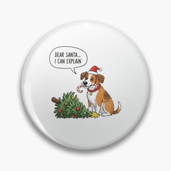 Item preview, Dear Santa I Can Explain Dog T-Shirt: Funny Puppy with Upset Christmas Tree & Candy Cane designed and sold by ZyxDes.