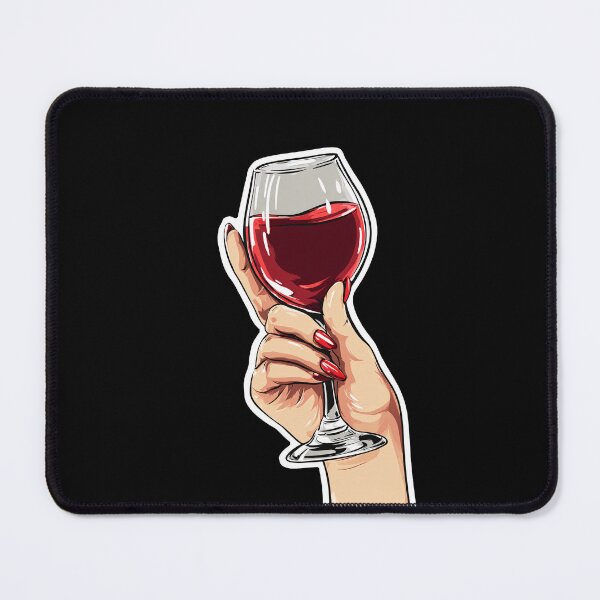 Item preview, Elegant Woman’s Hand Holding Wine Glass — “Cheers” designed and sold by SleekLineSketches.