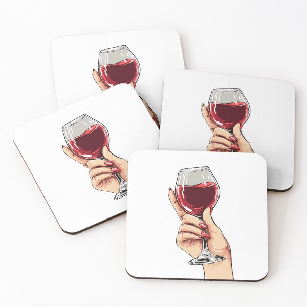 Item preview, Elegant Woman’s Hand Holding Wine Glass — “Cheers” designed and sold by SleekLineSketches.