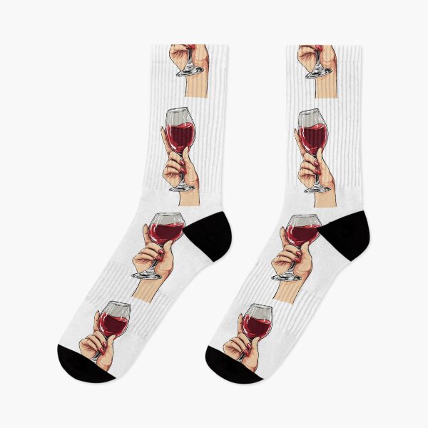 Item preview, Elegant Woman’s Hand Holding Wine Glass — “Cheers” designed and sold by SleekLineSketches.