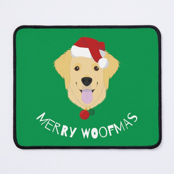 Item preview, Merry Woofmas | Golden Retriever | White designed and sold by annemyne.