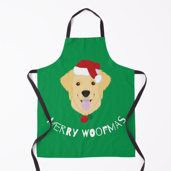 Item preview, Merry Woofmas | Golden Retriever | White designed and sold by annemyne.