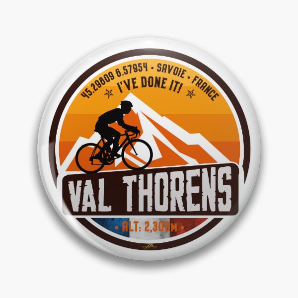 Item preview, Val Thorens France Les Trois Vallees Cycling Sticker T-Shirt 03 designed and sold by OuterShellUK.