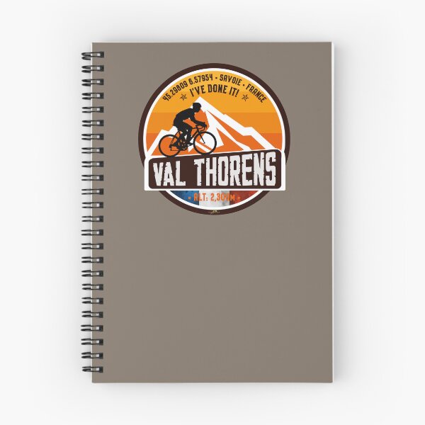 Item preview, Val Thorens France Les Trois Vallees Cycling Sticker T-Shirt 03 designed and sold by OuterShellUK.