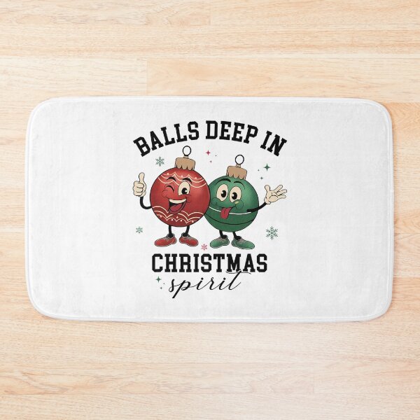 Item preview, Christmas Holiday Happy Deep Vintage Couple Balls Quote In designed and sold by JasonesNance.