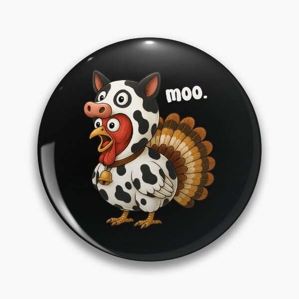 Item preview, Day Moo Thanksgiving Turkey Funny Festive Holiday 90s Cow designed and sold by rebeccathanuos.
