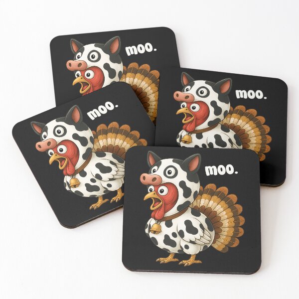 Item preview, Day Moo Thanksgiving Turkey Funny Festive Holiday 90s Cow designed and sold by rebeccathanuos.