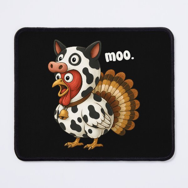Item preview, Day Moo Thanksgiving Turkey Funny Festive Holiday 90s Cow designed and sold by rebeccathanuos.