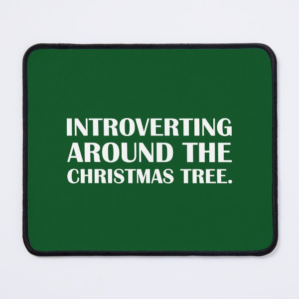 Item preview, Introverting Around the Christmas Tree – Green Edition / Introvert Joke Funny T-Shirt Label designed and sold by introvertvibes.