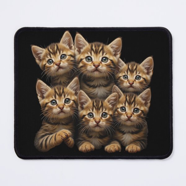 Item preview, Tiny Toyger Kitten Siblings – Adorable Artistic Feline Portrait designed and sold by SweetRossel.