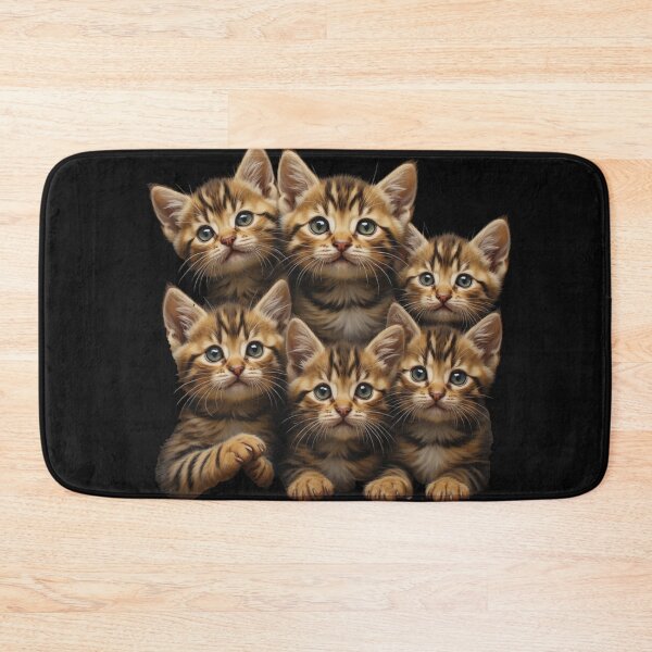 Item preview, Tiny Toyger Kitten Siblings – Adorable Artistic Feline Portrait designed and sold by SweetRossel.