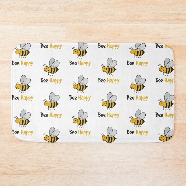 Item preview, Cute “Bee Happy” Kawaii Honey Bee Sticker – Positive Quote designed and sold by LoveDesignMania.