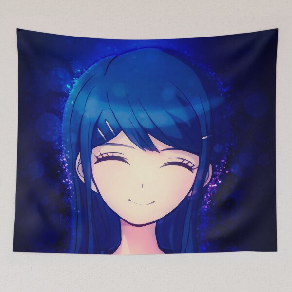 Item preview, Sayaka Maizono Danganronpa Idol Star Radiant Hope Blue Glow Anime Girl designed and sold by thedarvills.