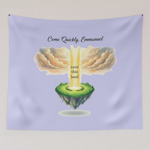 Item preview, “Come Quickly, Emmanuel – 3D Prayer Label” Design, designed and sold by PaintMeWorld.