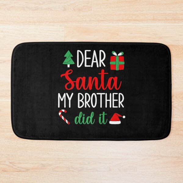 Item preview, Christmas Dear Retro Holiday Vintage My Funny Brother Did It Santa designed and sold by MediarMedic.