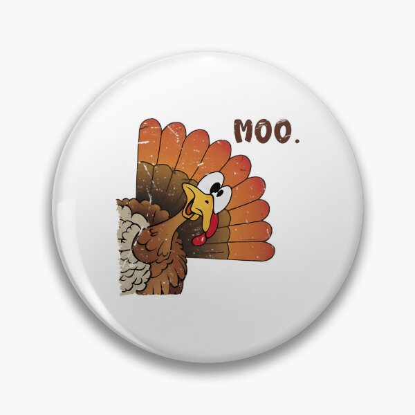 Item preview, Holiday Turkey Day Funny Festive Cow 90s Thanksgiving Moo designed and sold by rebeccathanuos.