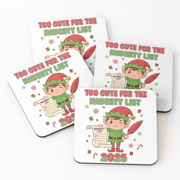 Item preview, Cute Christmas Elf Naughty List Exemption designed and sold by Silent Watch Threads..