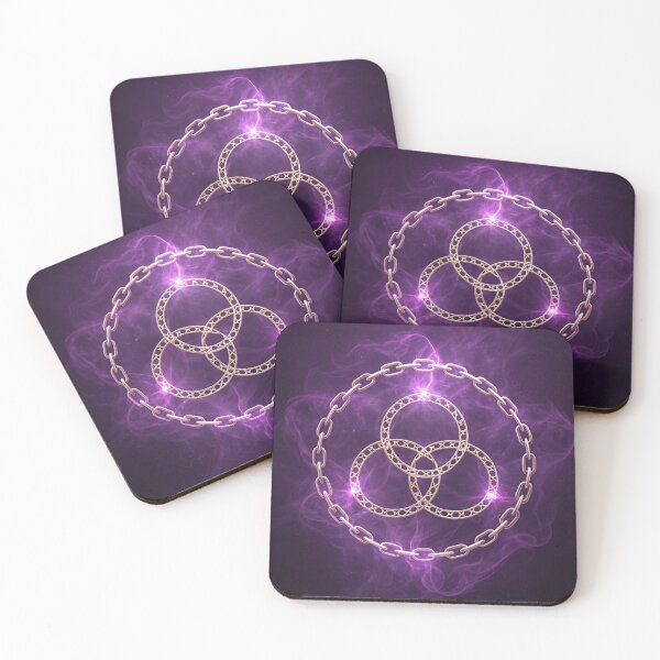Item preview, Dreamlike glowing chain-links around symbols designed and sold by Lucky 777.