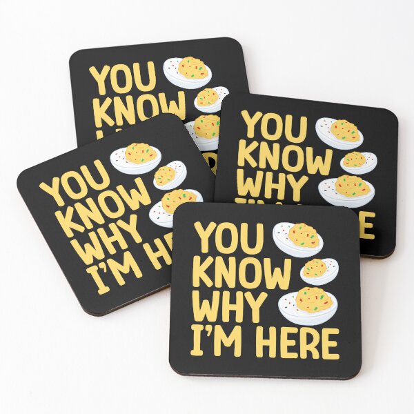 Item preview, Here I'm For Gift Humor Why Retro You Dinner Fans Egg Thanksgiving Know Lovers Deviled Egg Funny And Deviled Holiday designed and sold by PAMELANUNZIO.
