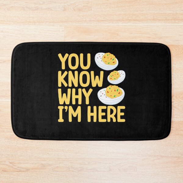 Item preview, Here I'm For Gift Humor Why Retro You Dinner Fans Egg Thanksgiving Know Lovers Deviled Egg Funny And Deviled Holiday designed and sold by PAMELANUNZIO.