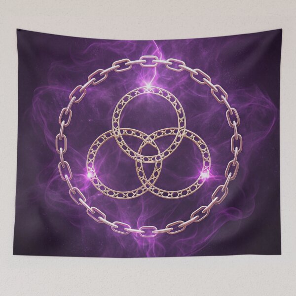 Item preview, Dreamlike glowing chain-links around symbols designed and sold by Lucky 777.