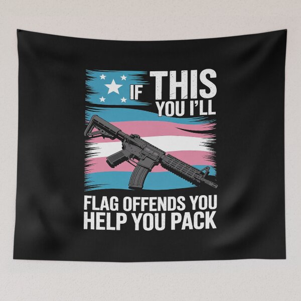 Item preview, Trans If This Flag Offends You AR-15 Gun Rights Trans designed and sold by JessicaWalshdf.