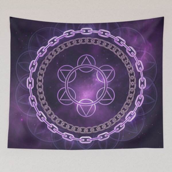 Item preview, Dreamlike glowing chain-links around symbols designed and sold by Lucky 777.