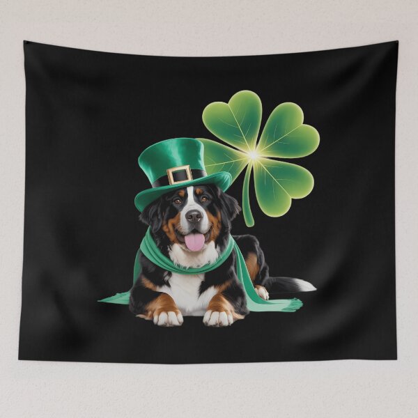 Item preview, St. Patrick's Day Bernese Mountain Dog Lovers Shamrock designed and sold by DentistLegal.