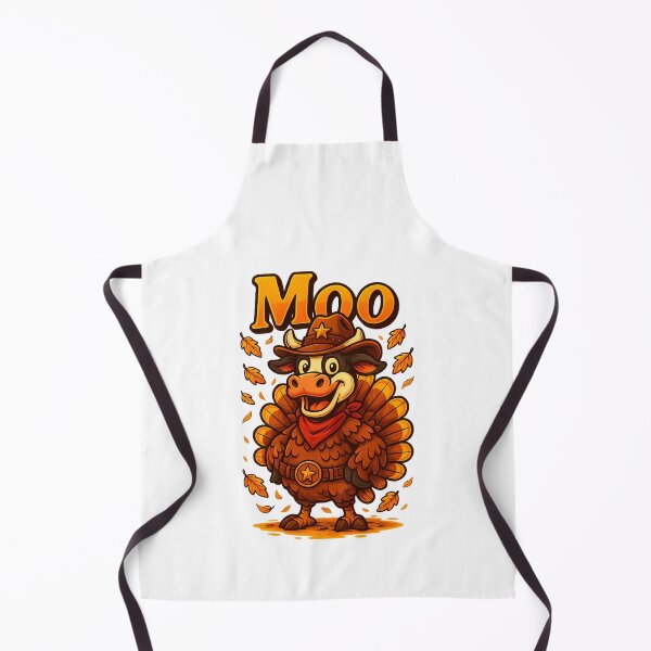 Item preview, Turkey Day Holiday Moo Festive 90s Thanksgiving Funny Cow designed and sold by rebeccathanuos.