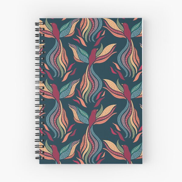 Item preview, Phoenix Rising in Rainbow on Navy designed and sold by Wrimple.
