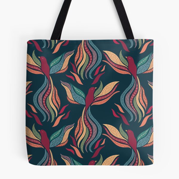 Item preview, Phoenix Rising in Rainbow on Navy designed and sold by Wrimple.