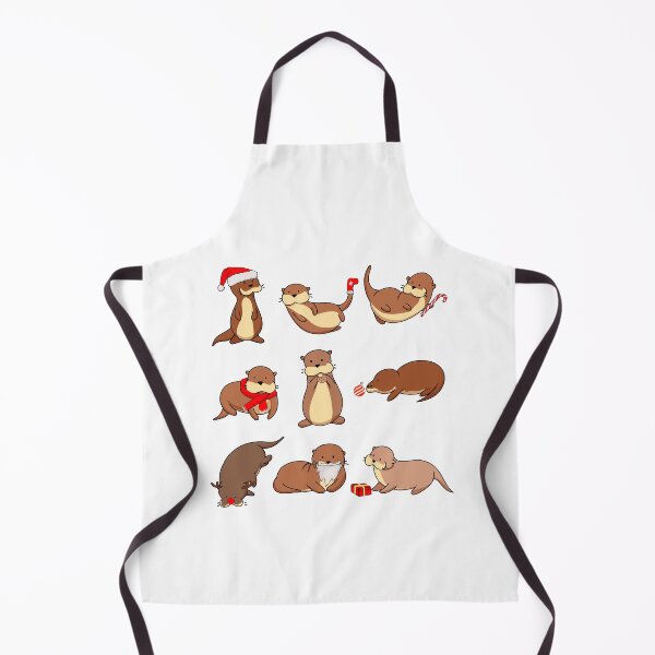 Item preview, Christmas otters designed and sold by Wayoftheartist.