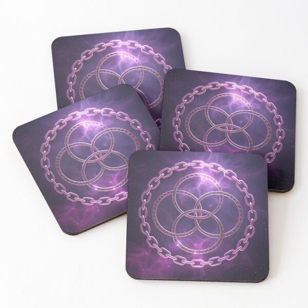 Item preview, Dreamlike glowing chain-links around symbols designed and sold by Lucky 777.